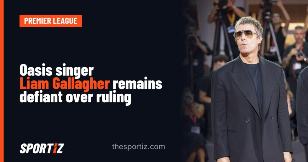 Oasis singer Liam Gallagher remains defiant over ruling