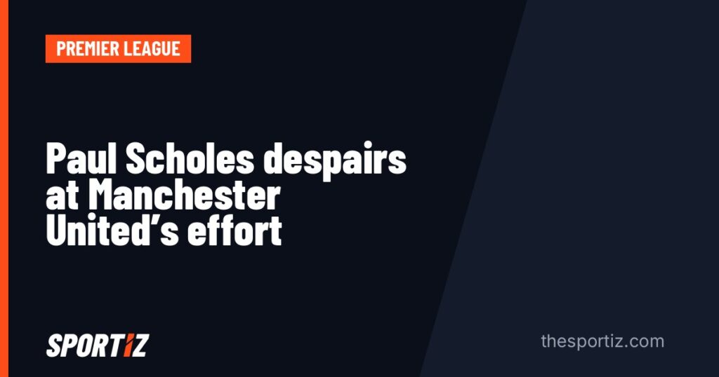 Paul Scholes despairs at Manchester United's effort