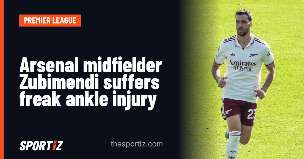 Arsenal midfielder Zubimendi suffers freak ankle injury