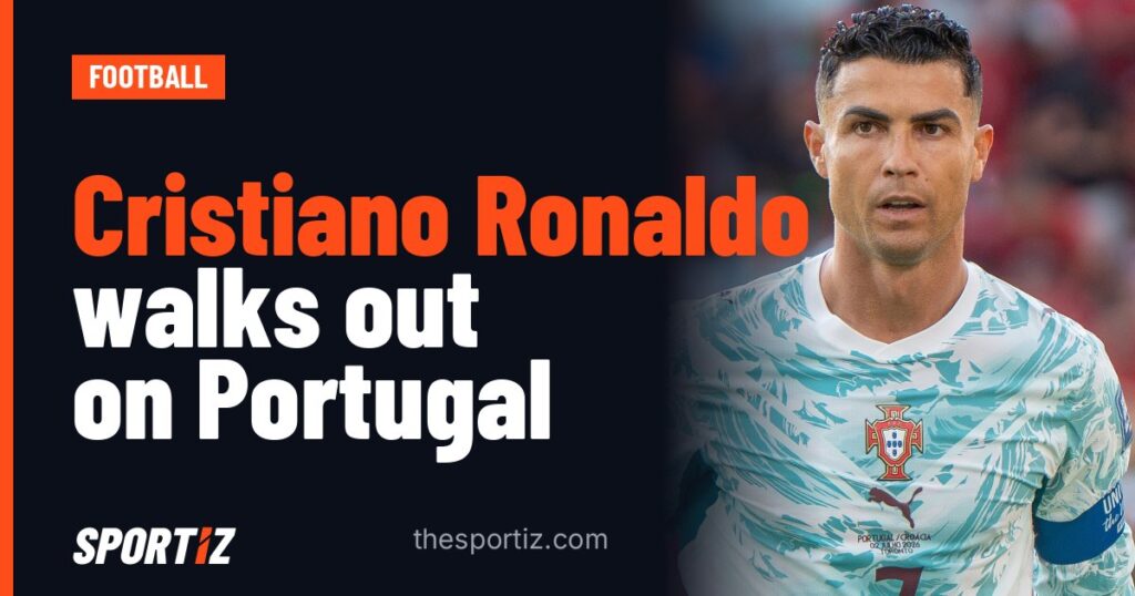 Cristiano Ronaldo walks out on Portugal