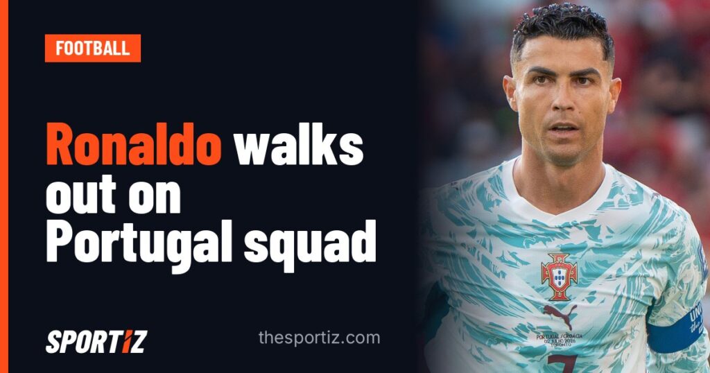 Ronaldo walks out on Portugal squad